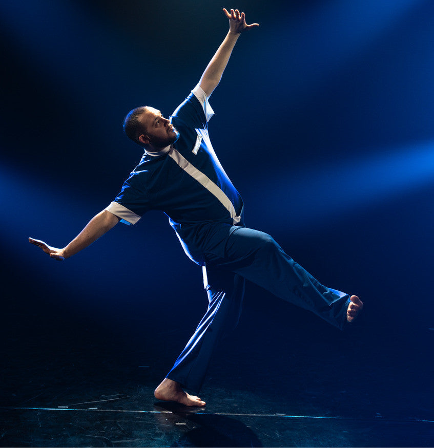 Jonathan Male Tunic | Blue with White Lycra – Kingdom Covenant Collection