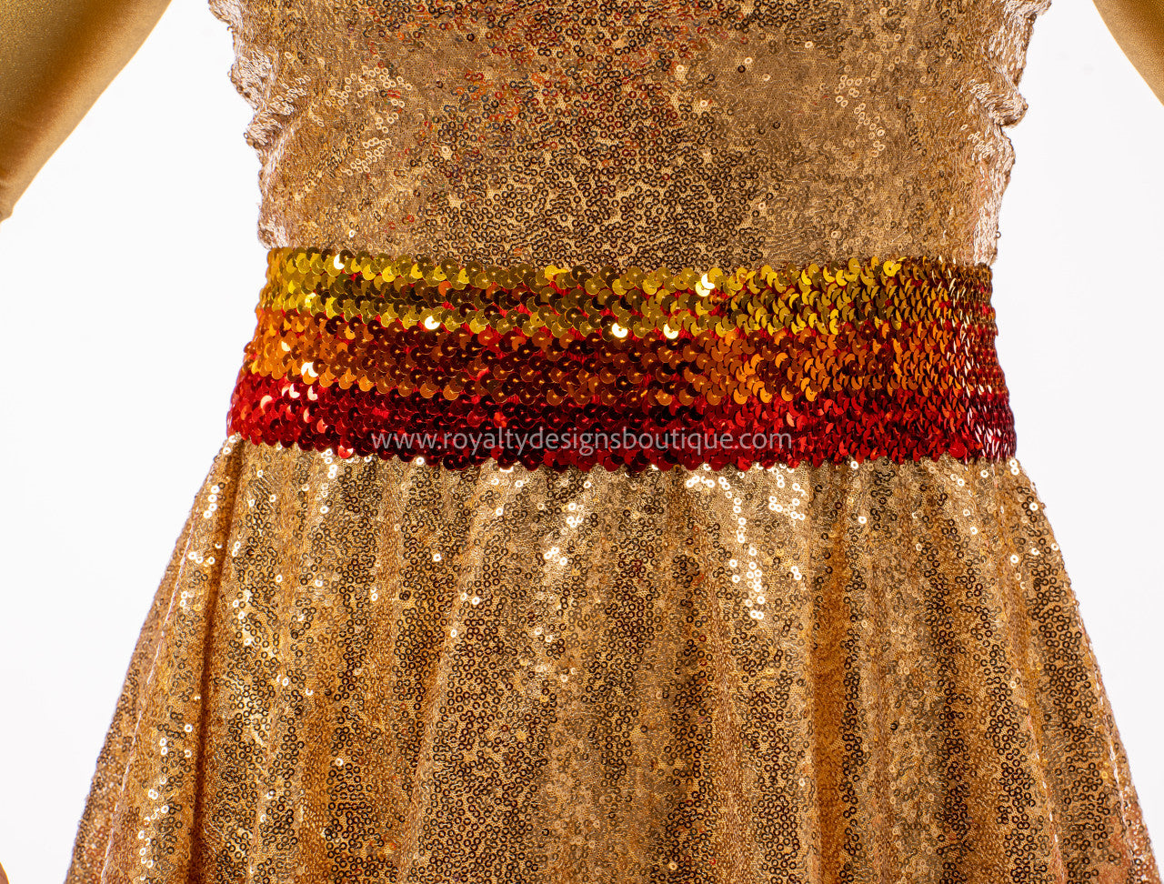 Fire Sequin Praise Dance Sash / Belt ( Final Sale) *