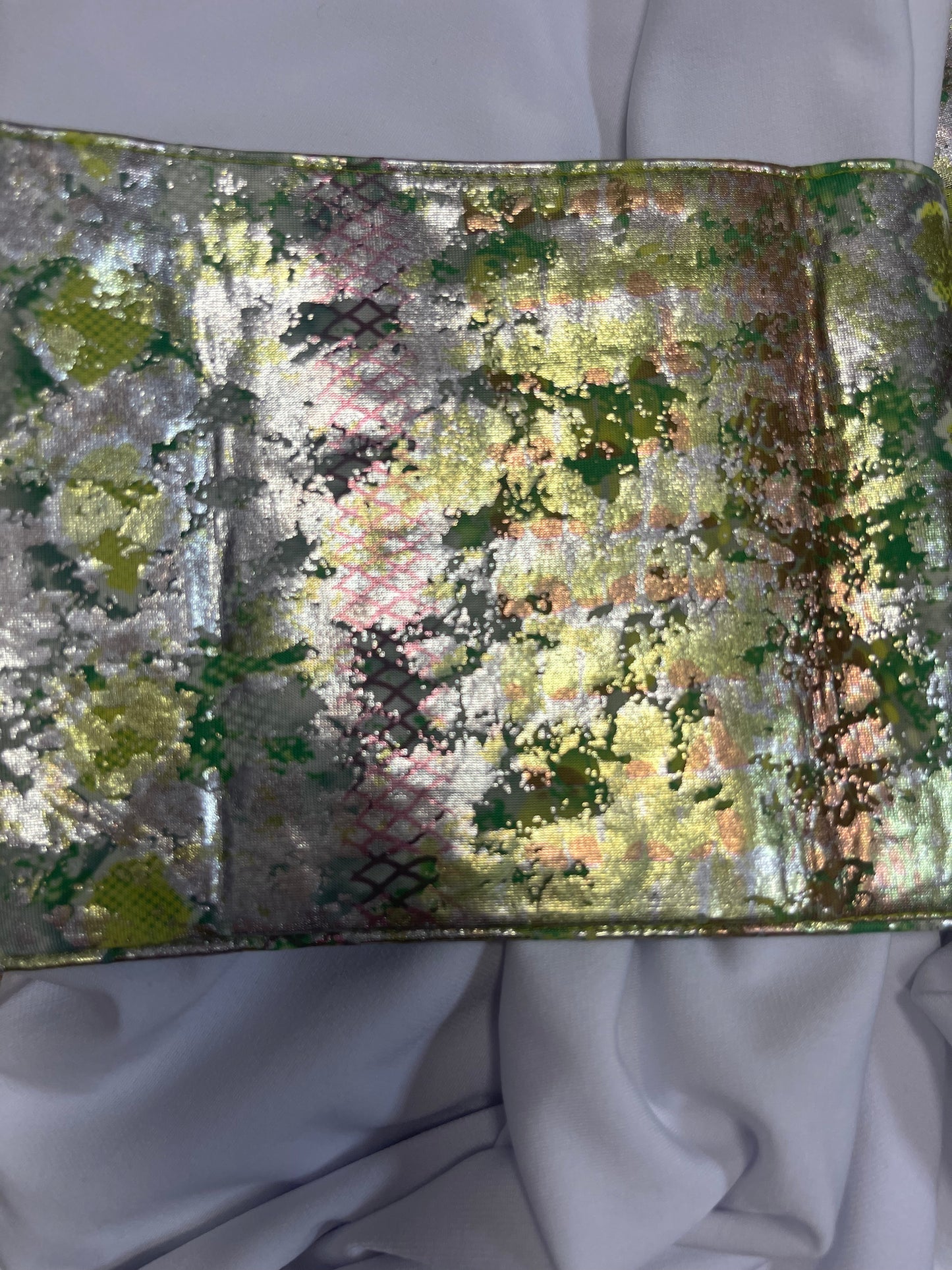 Blue / Green Metallic Lace-Up Waist Sash / Belt (Final Sale)*