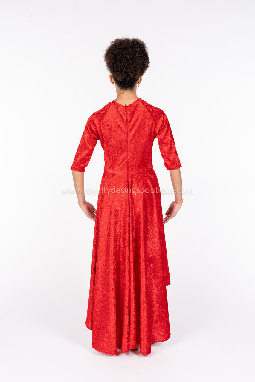 FORGIVENESS Red Velvet Dance Tunic