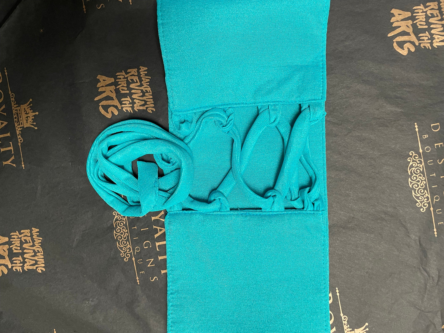 Turquoise Praise Dance Sash / Belt ( Final Sale ) *