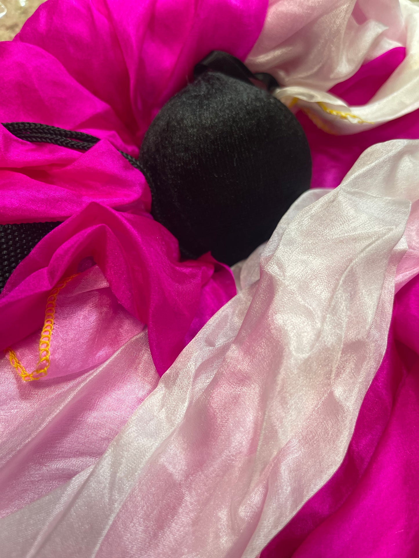 David’s Slingshot – Silk Worship Veil with String & Control Ball (Single) | Colors Vary