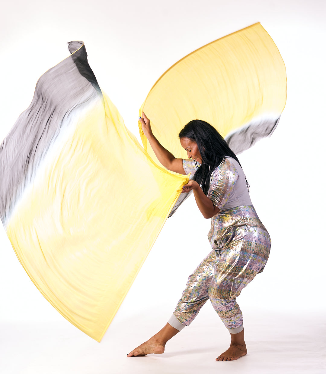 Praise & Worship Dance Flags (Set of 2) – Silk Pair | Flex Rod | 22” x 43” | Solid & Multicolor