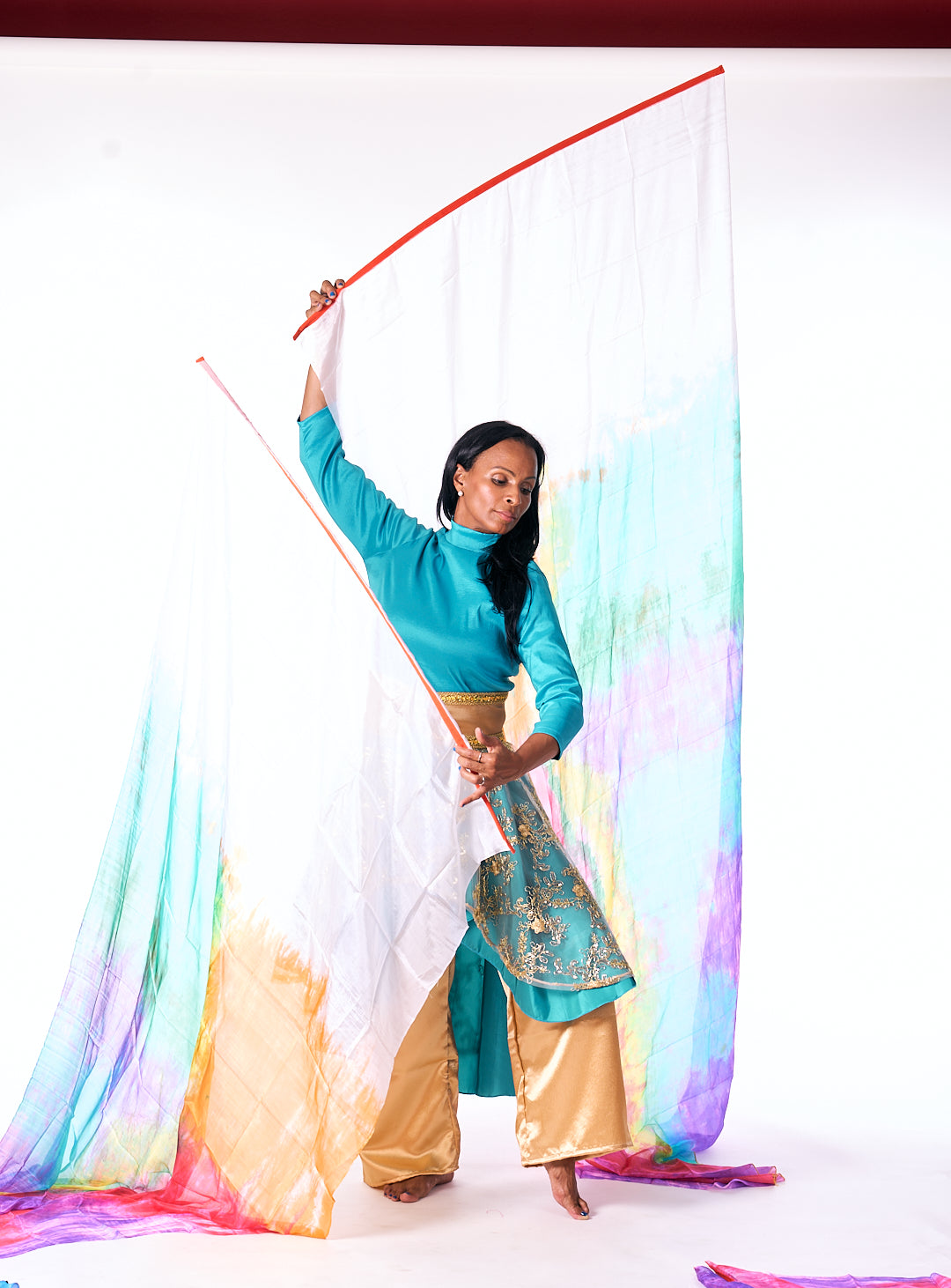 Large Silk Flex Praise Flag (Solid & Multicolor)