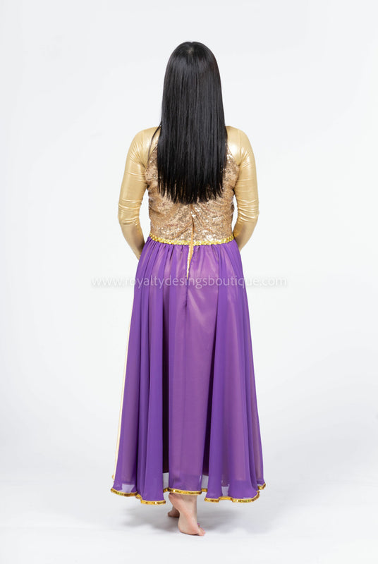 Princess Praise Dance Dress in Sequin and Chiffon | Available in Multiple Colors I Princess Collection