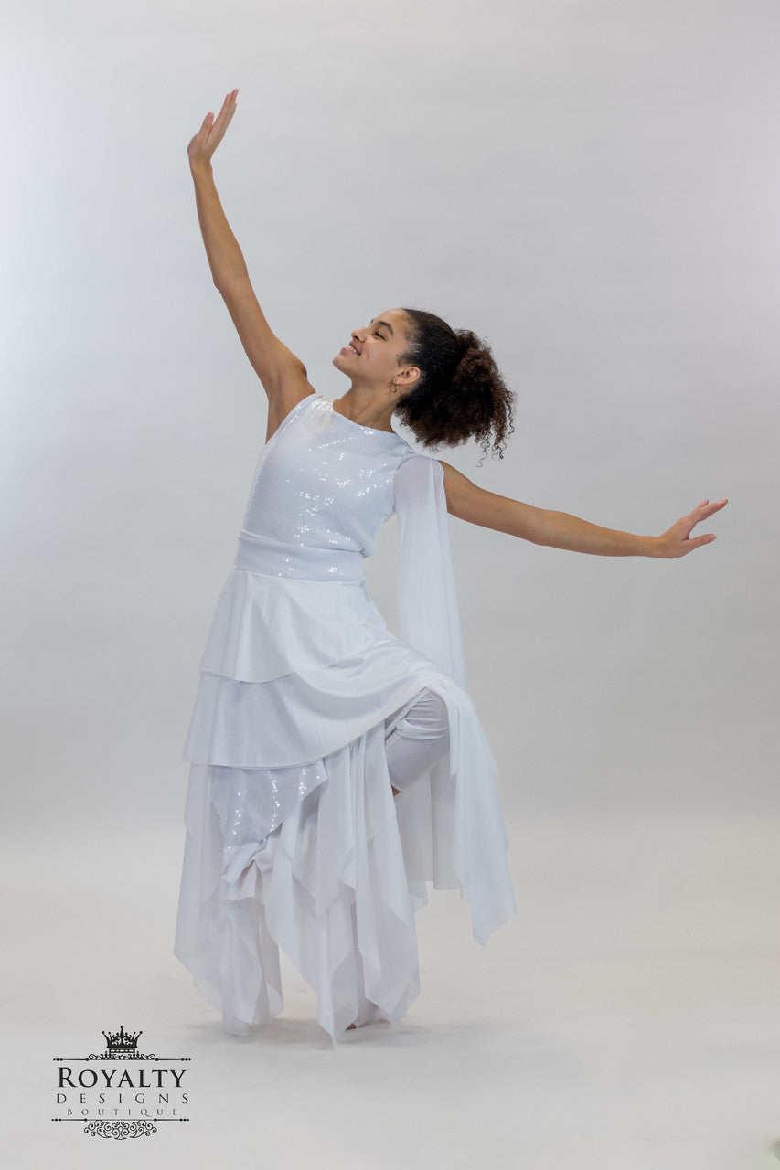 White Revival Dance Tunic