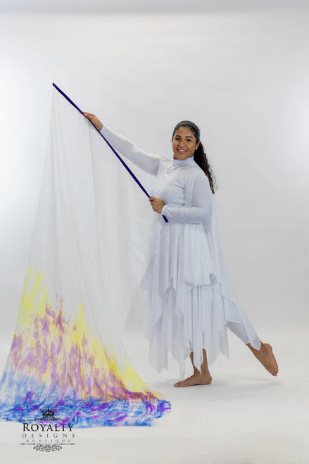 Large Silk Flex Praise Flag (Solid & Multicolor)