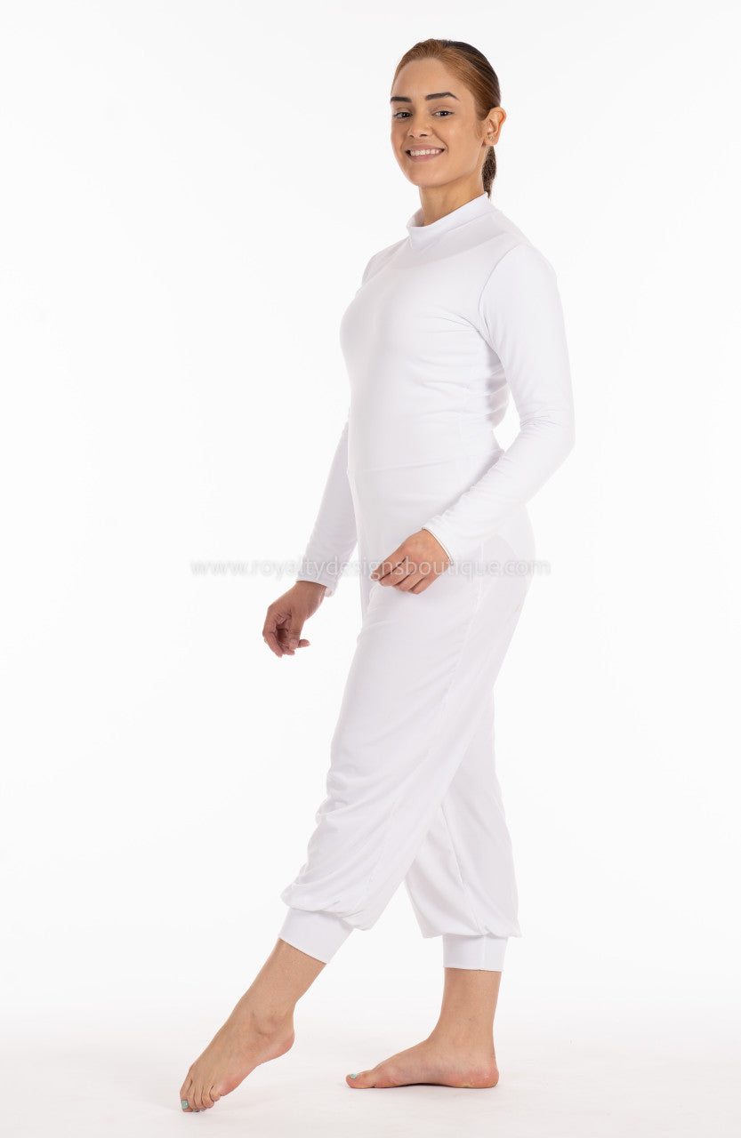 Capri Unitard – Stretch Satin Praise & Worship Dancewear