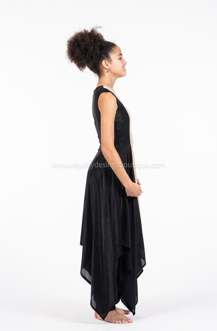 Black and Beige Tunic (Final Sale)