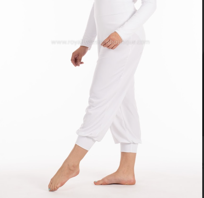 Satin Straight Leg Long Praise Dance Pants (Gold - silver.- white off )