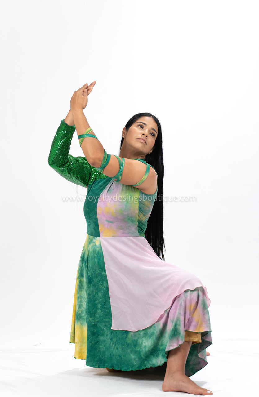 Ascend Collection – Garden of Praise Lycra & Chiffon Worship Tunic (Final Sale)