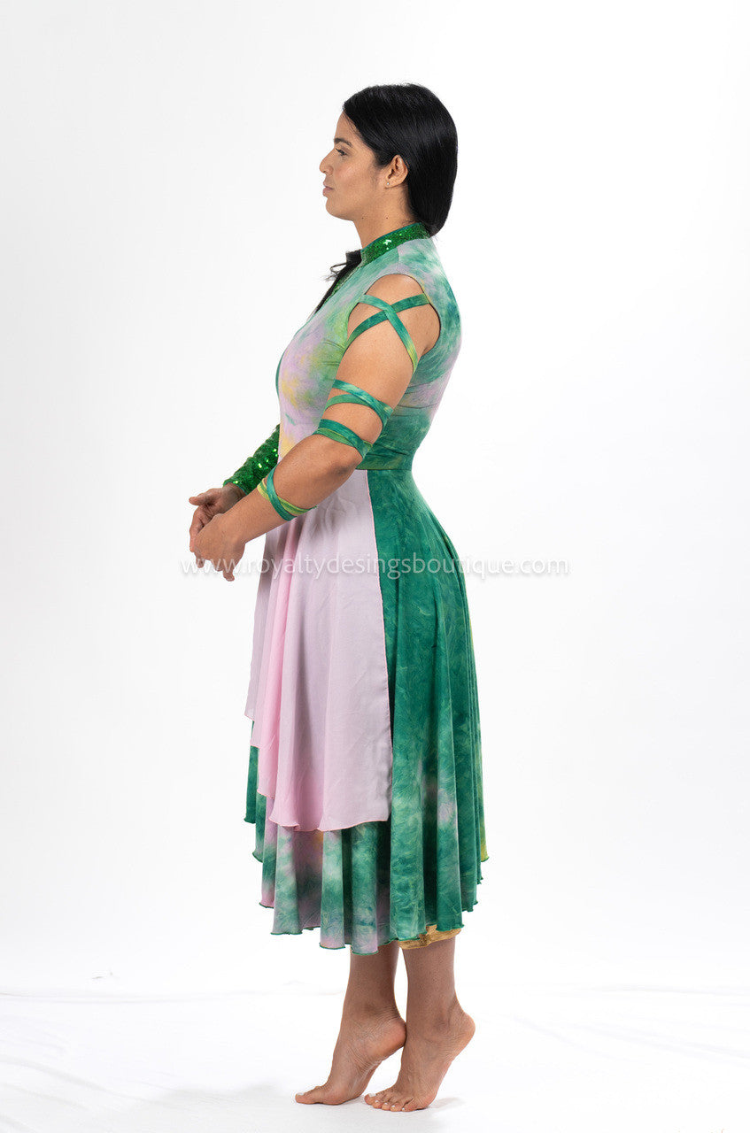 Ascend Collection – Garden of Praise Lycra & Chiffon Worship Tunic (Final Sale)