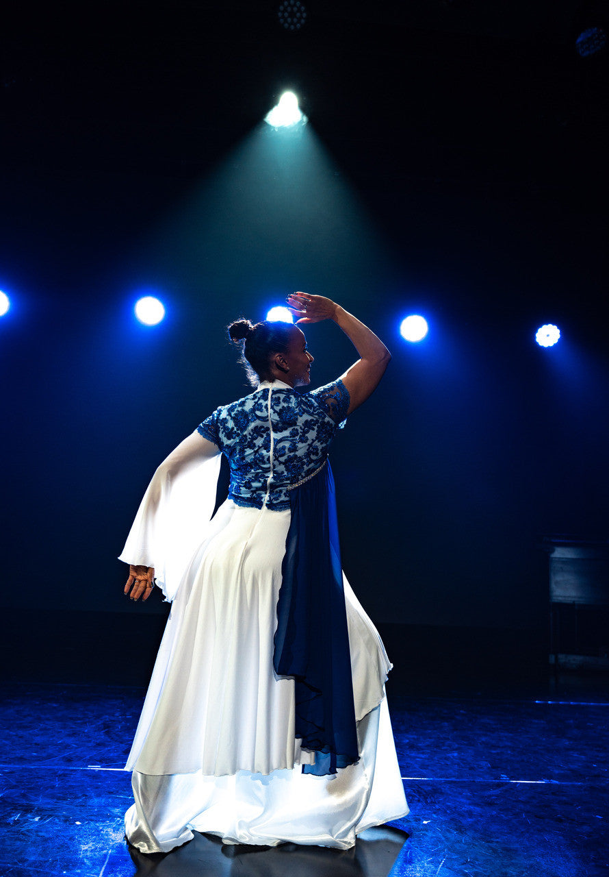 Eden Bloom Dance Tunic | Lycra & Chiffon – Kingdom Covenant Collection