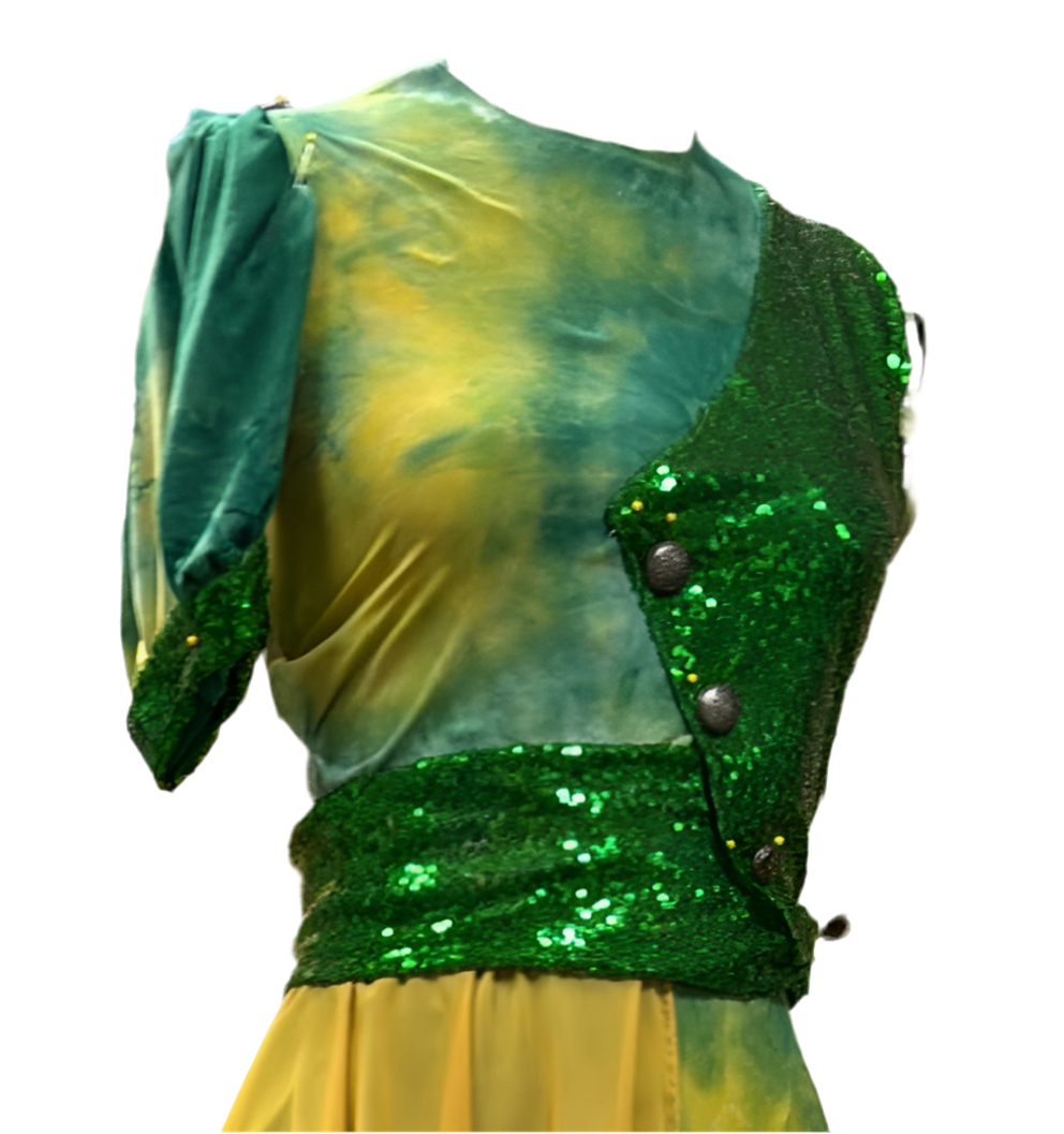 Contemporary Watercolor Lycra & Sequin One-Piece Jumpsuit I ASCEND (Final Sale)