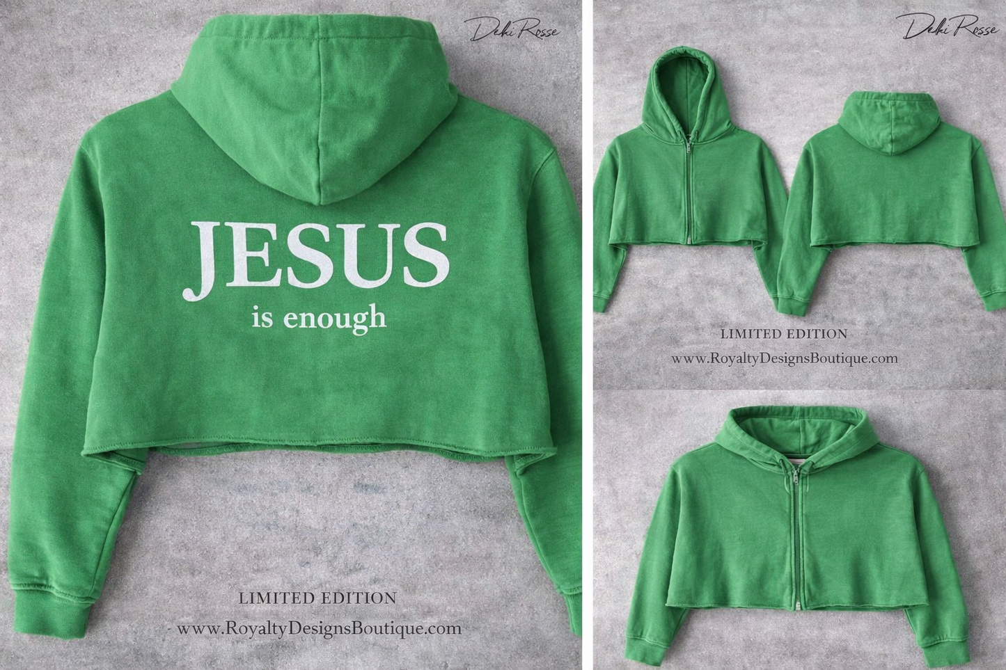 Jesus in Enough - Cropped Hoodie I Limited Edition