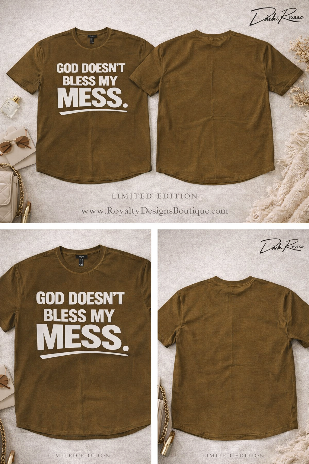 God don't bless my MESS T-shirts  I Limited Edition
