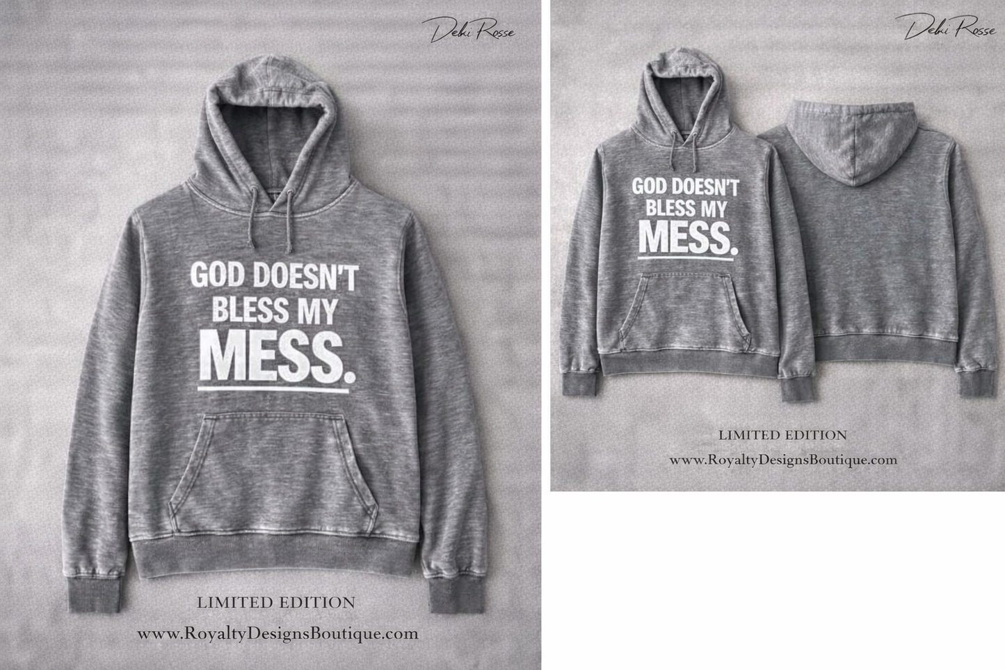 God doesn't bless my MESS - Hoodie I Limited Edition