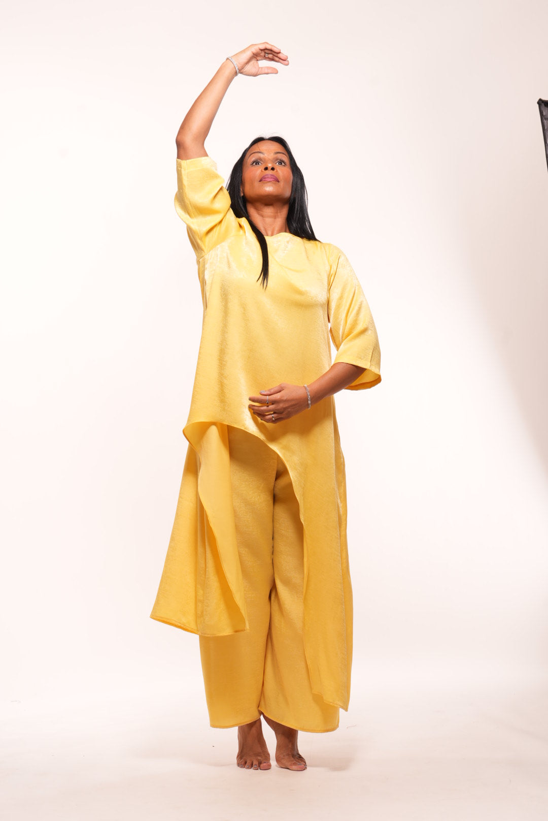 🌼 “Surrendered” Silk Straight Pants : YES Collection