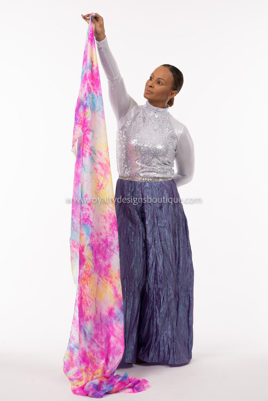 REVIVAL COLLECTION TIE DYE SILK VEIL