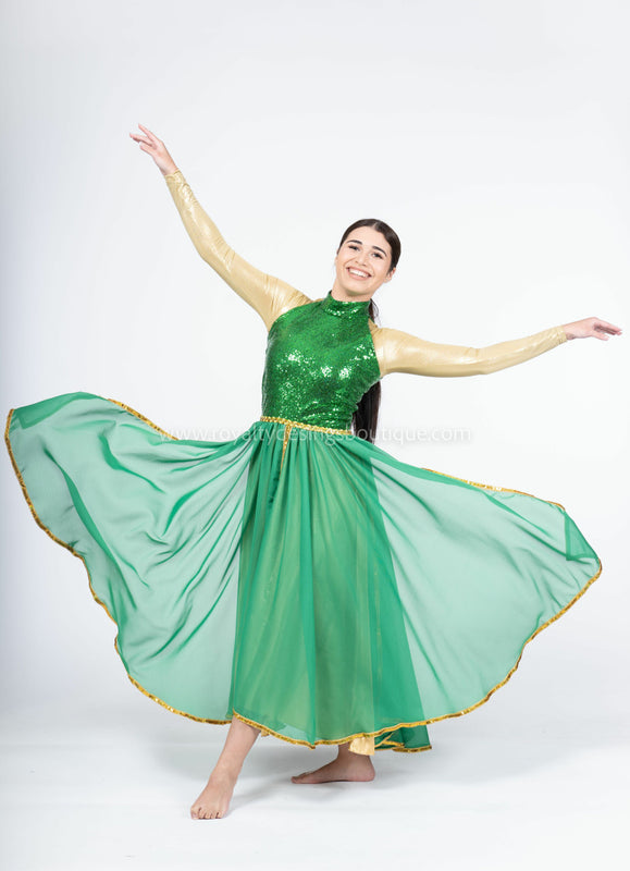 Princess Praise Dance Dress in Sequin and Chiffon | Available in Multiple Colors I Princess Collection
