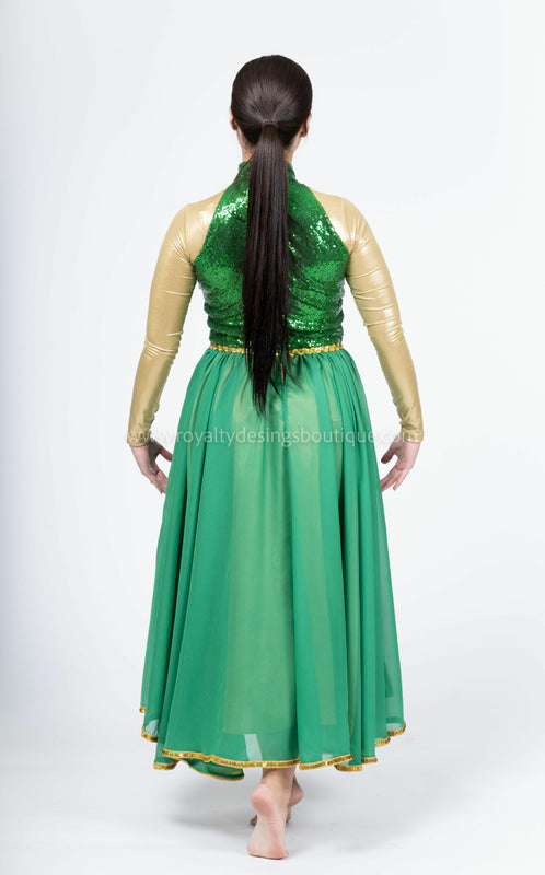 Princess Praise Dance Dress in Sequin and Chiffon | Available in Multiple Colors I Princess Collection