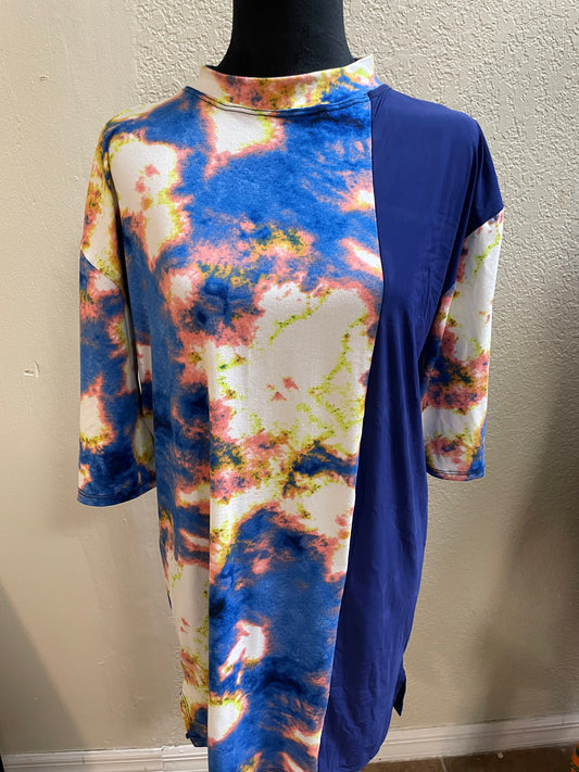 Blue Tie Dye Male Tunic ( Final Sale)