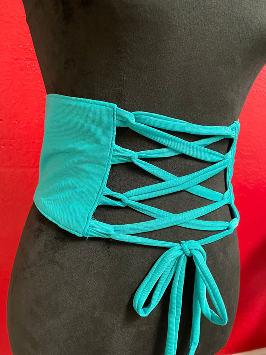 Turquoise Praise Dance Sash / Belt ( Final Sale ) *
