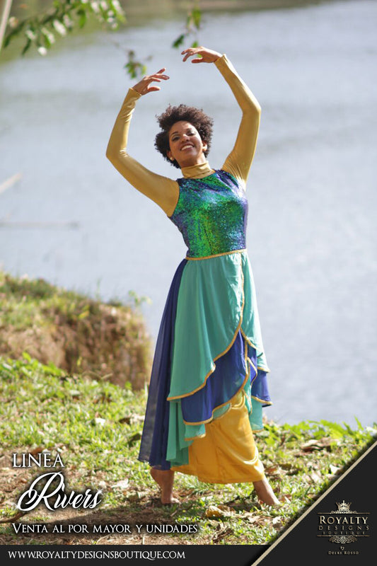 Vestido Elegante RIVERS -  Royalty Designs Boutique por Delki Rosso
Dance Garments RIVERS - Royalty Designs Boutique by Delki Rosso