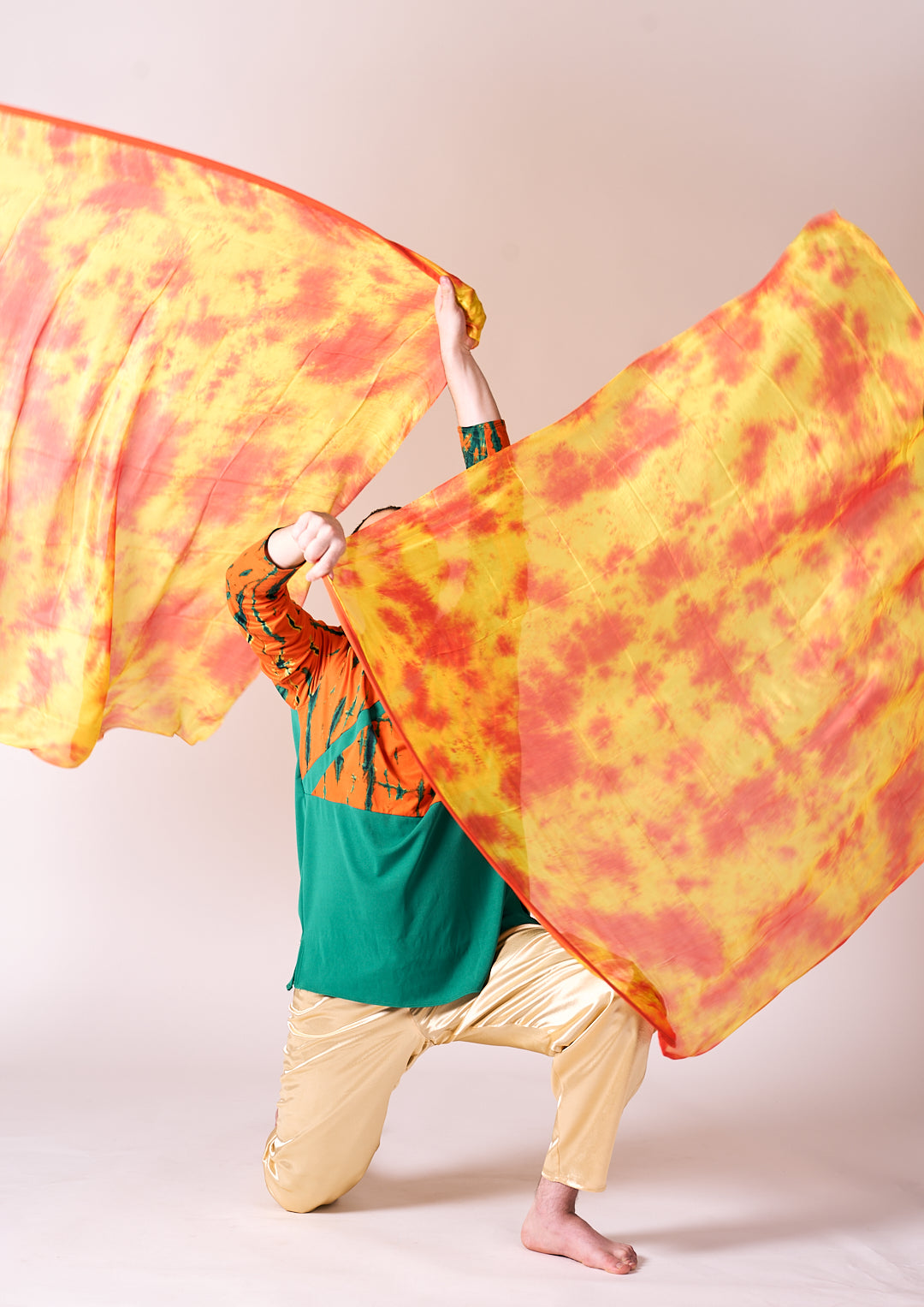Praise & Worship Dance Flags (Set of 2) – Silk Pair | Flex Rod | 22” x 43” | Solid & Multicolor