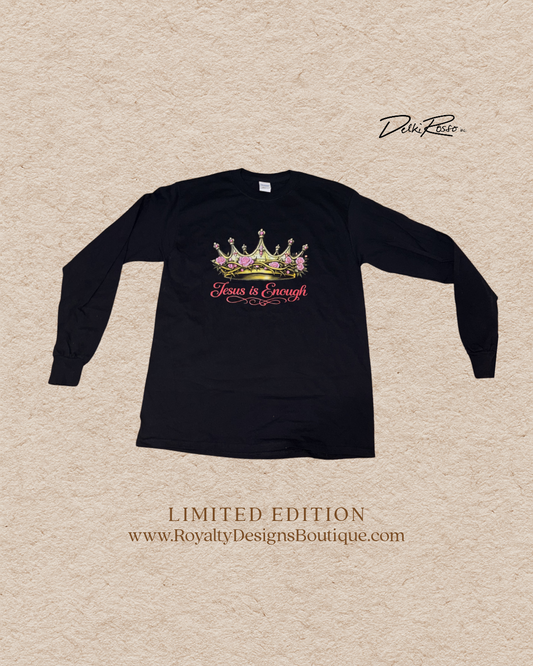 Jesus is ENOUGH - God don't bless my MESS | Long sleeve T-shirts I Limited Edition