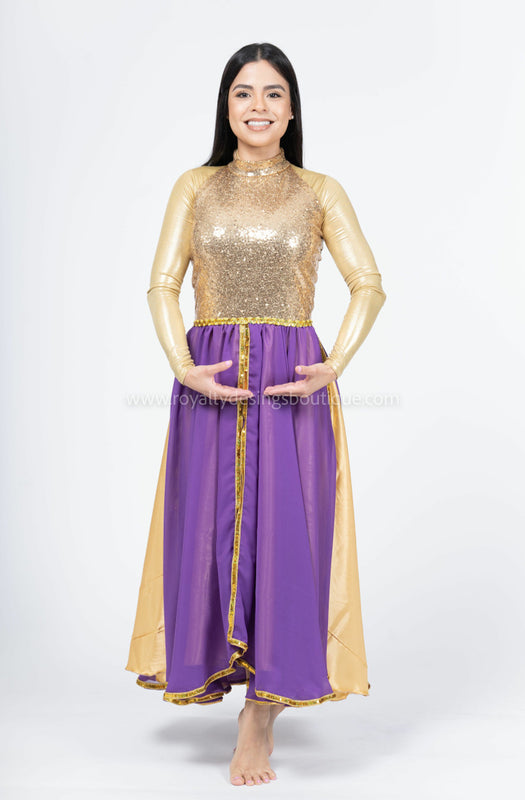 Princess Praise Dance Dress in Sequin and Chiffon | Available in Multiple Colors I Princess Collection