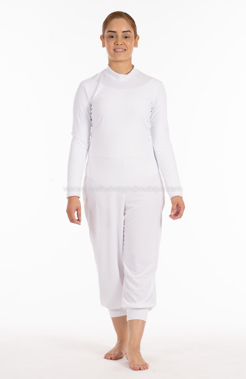 Capri Unitard – Stretch Satin Praise & Worship Dancewear