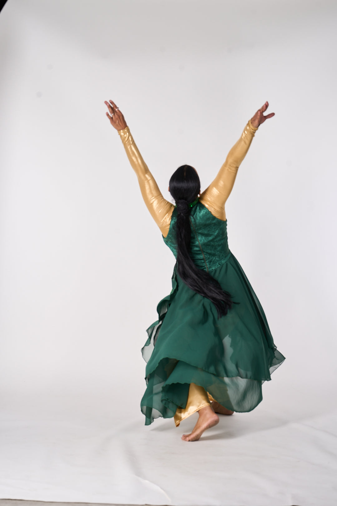 Green Velvet & Sequin Dance Tunic – Emmanuel Collection