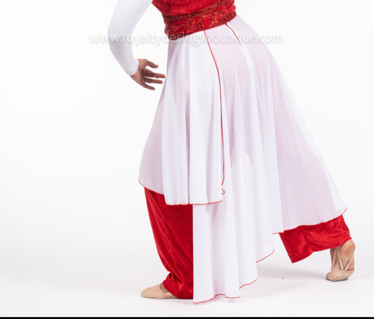 White lycra skirt - deeper