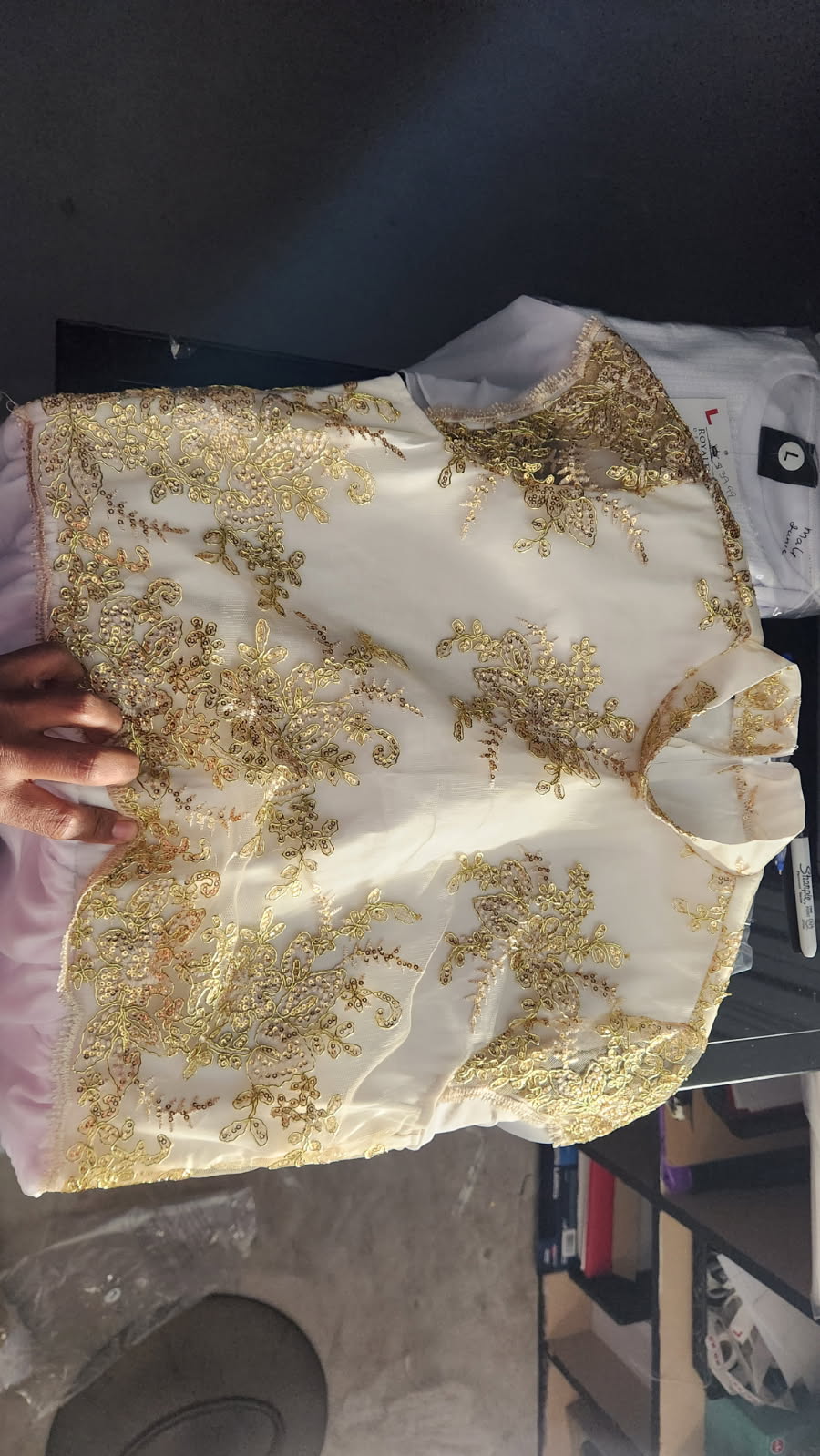 [SPECIAL EDITION] Gold Angel Wings Elegant Lace and & Chiffon Dance Garment