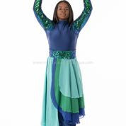 Set Praise Dance Unitard & Chiffon Skirt RIVERS